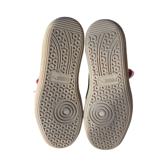 Woman’s Puma Palermo Pink and Green Sneakers Size 9 - Picture 6 of 7